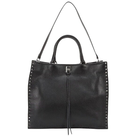 Rebecca Minkoff Women's Darren Tote Bag Black Turn Lock Closure NWT - Picture 3 of 12